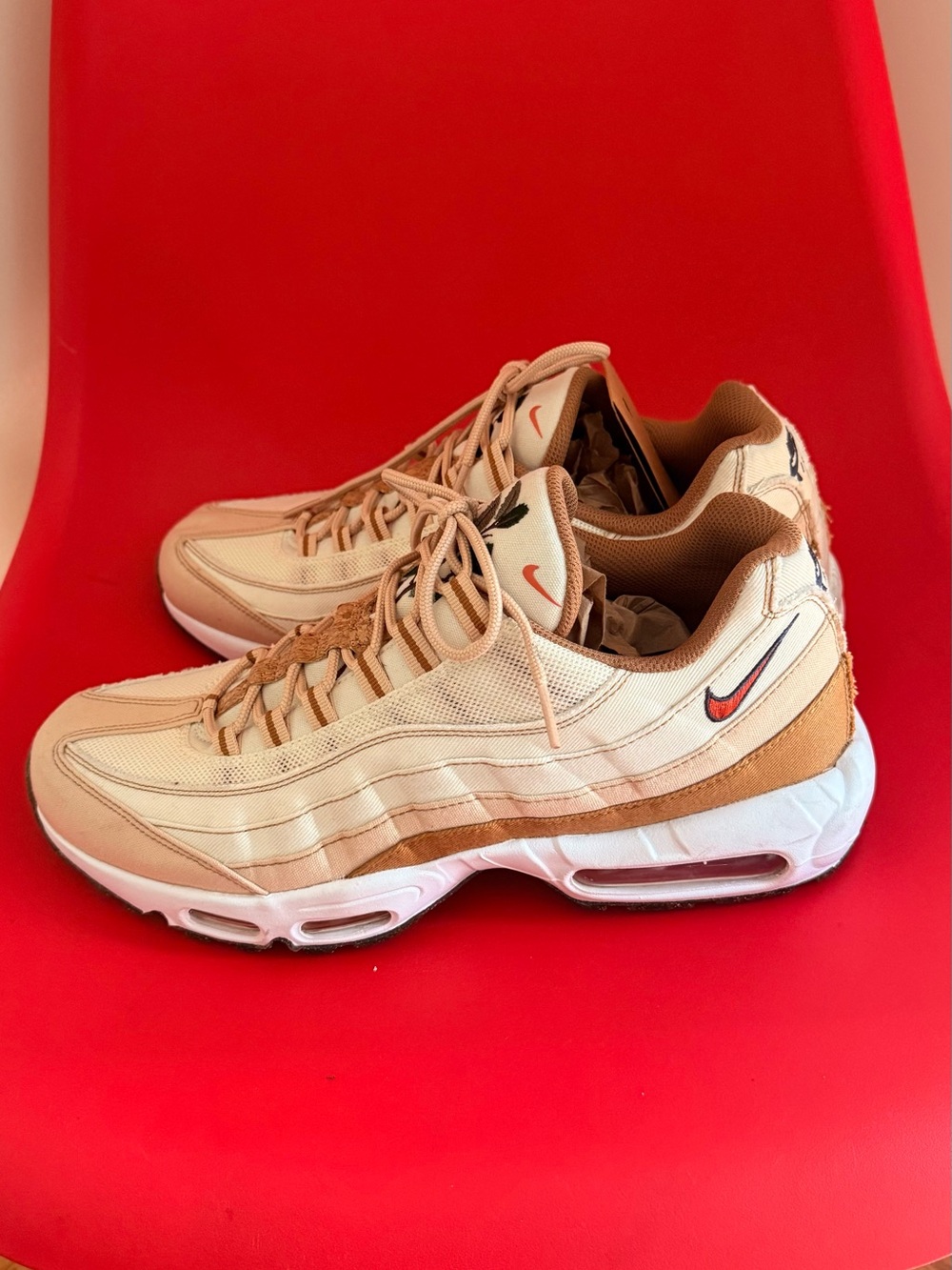 Nike Air Max 95 SE Cork Coconut Milk Sneakers - Brand No Box Sz 12 dead stock